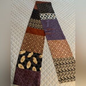 Sally Jones silk charmeuse patchwork  scarf